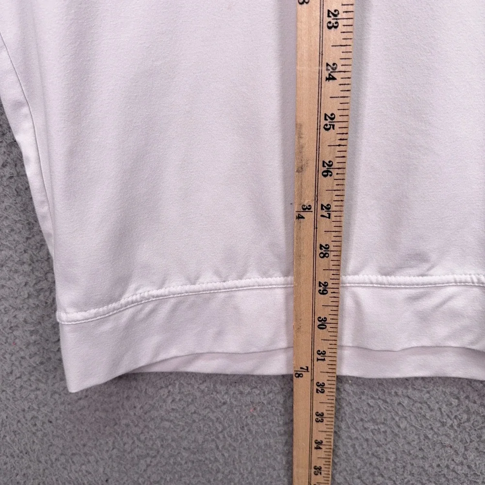 Rhoback Shirt Men 3XL White 1/4 Zip Pullover Performance Athleisure Stretch Golf